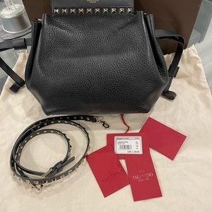 Valentino Garavani Rockstud Leather Bucket Bag